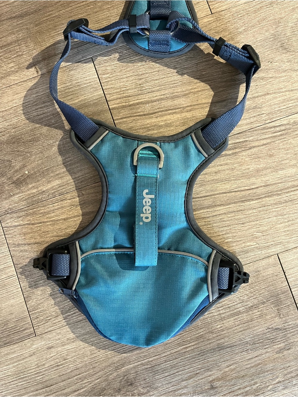 Jeep Teal and Navy Dog Harness
